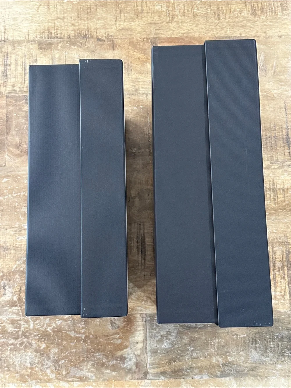 Gucci White and Black Shoe Boxes with White Dust Bag